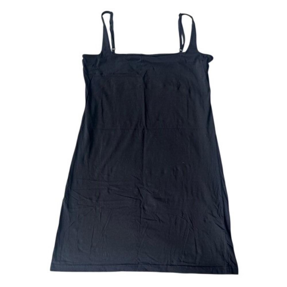 Gretchen Scott Black Spaghetti Strap Square Neck‎ Mini Slip Dress Women's XS